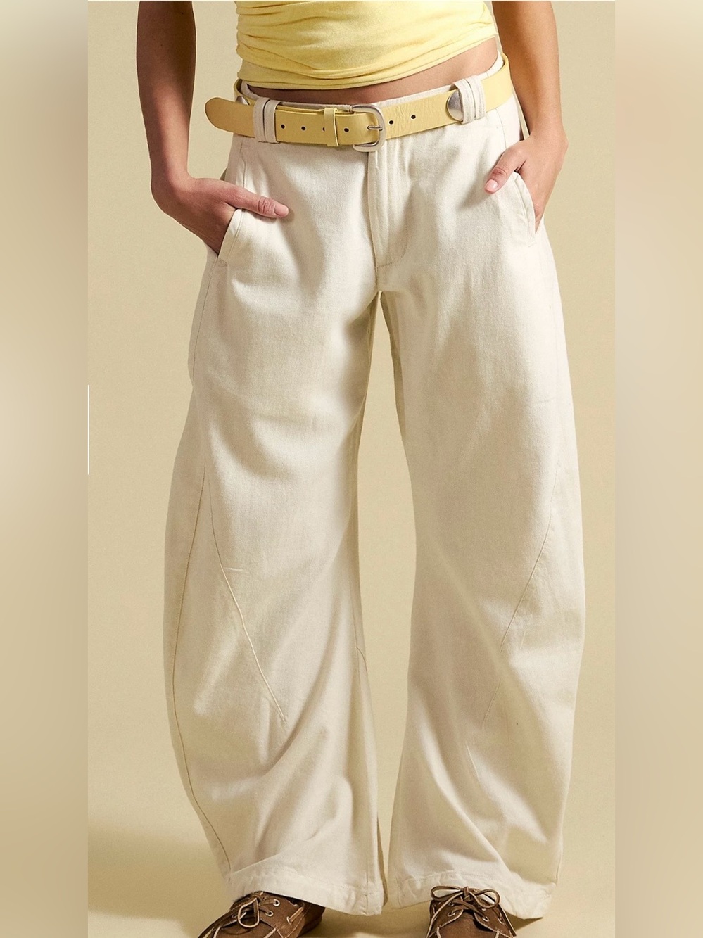 Free People Spotlight Barrel Chino Trouser